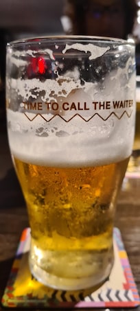 Die Vielfalt an Biersorten in der Bar ist hervorragend