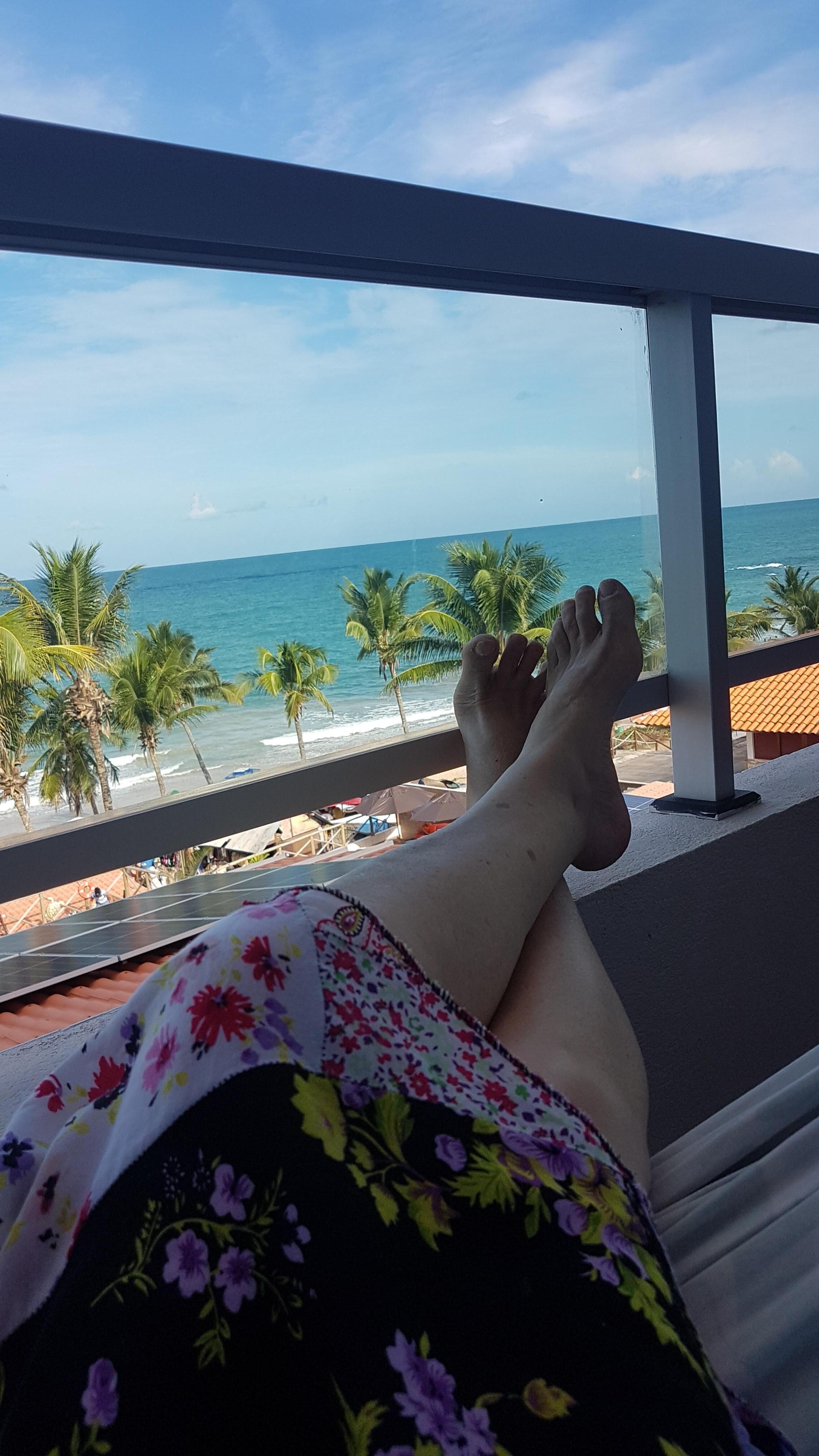 Vista da varanda , com rede