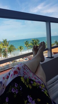 Vista da varanda , com rede