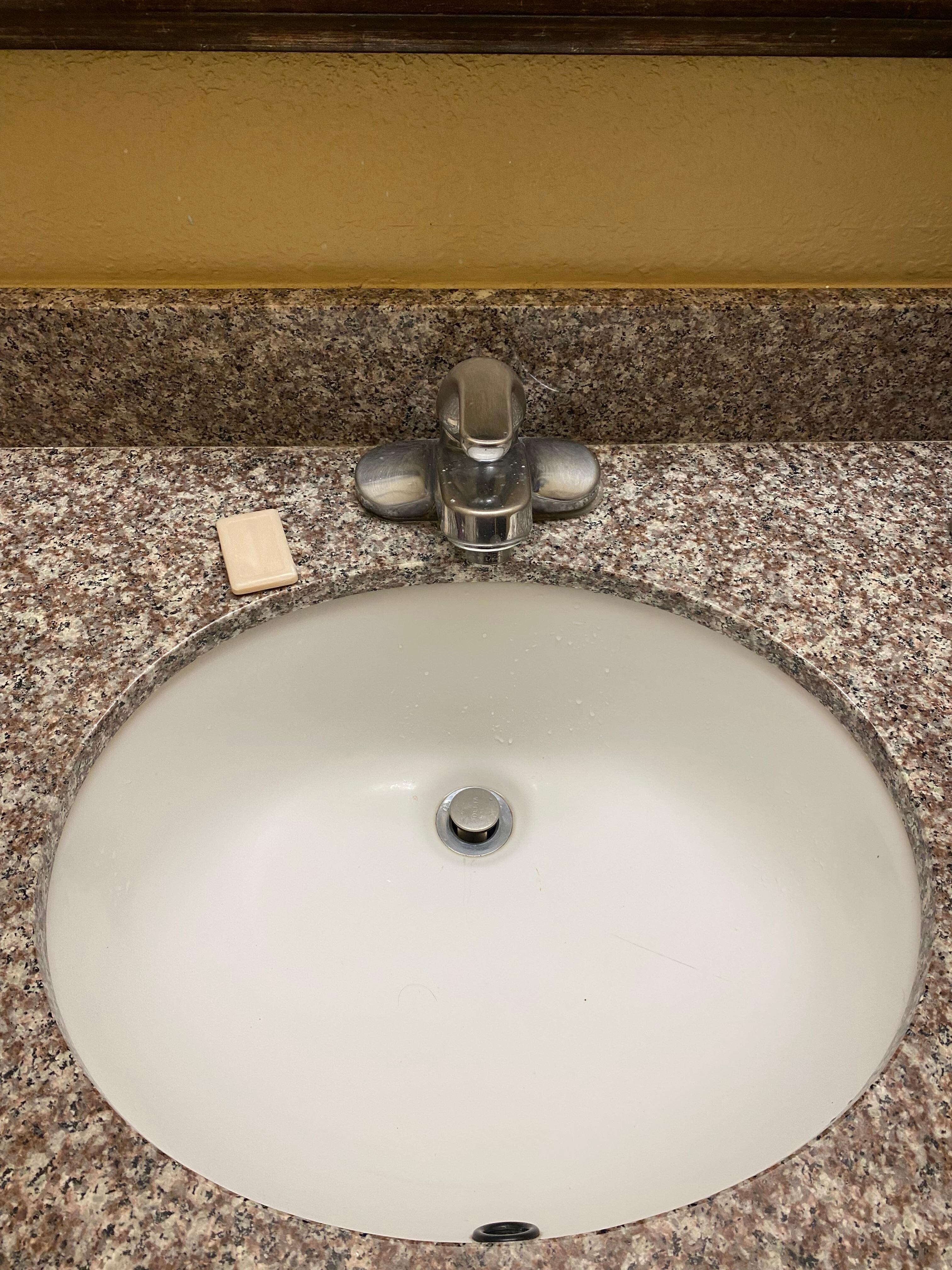 No soap dish
