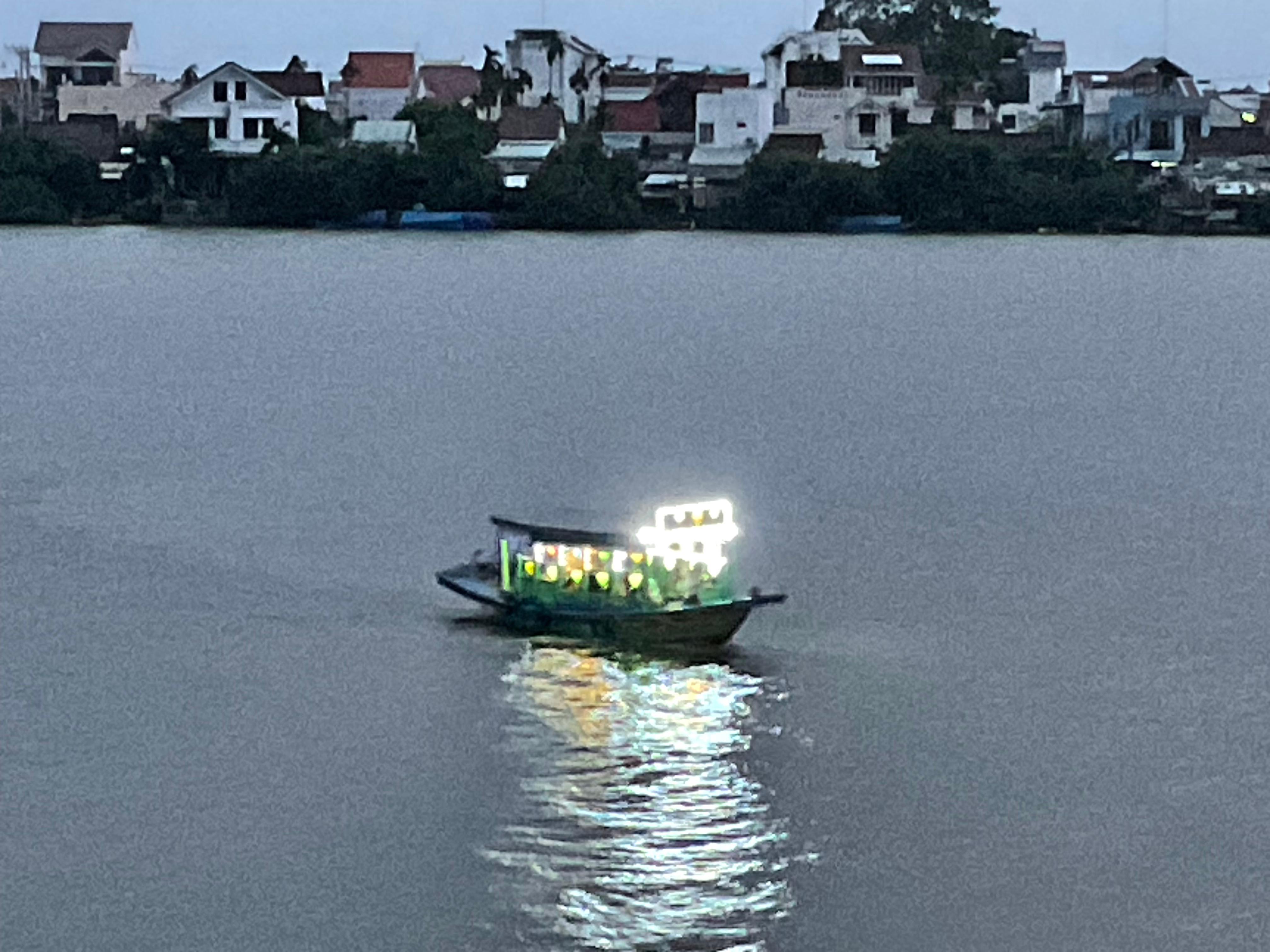 River at night