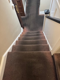 Filthy carpet up to the rooms