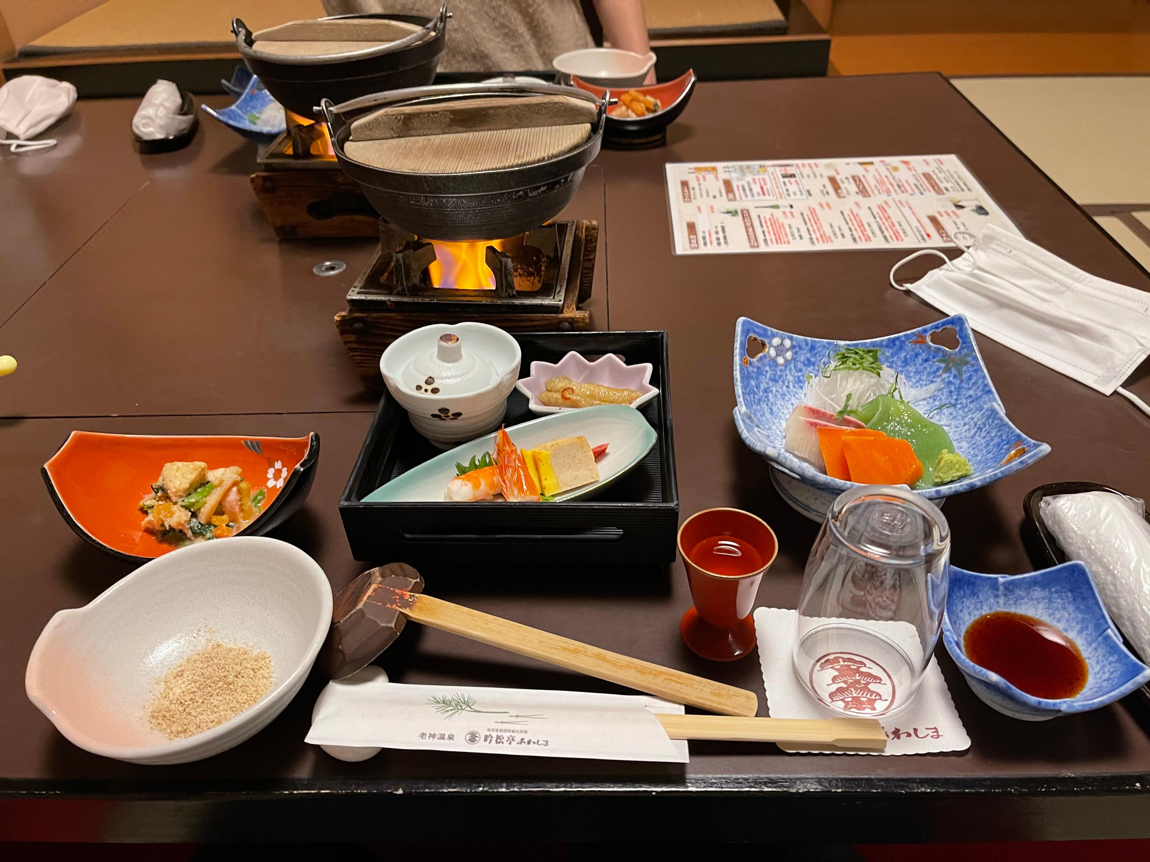 夕食の一部