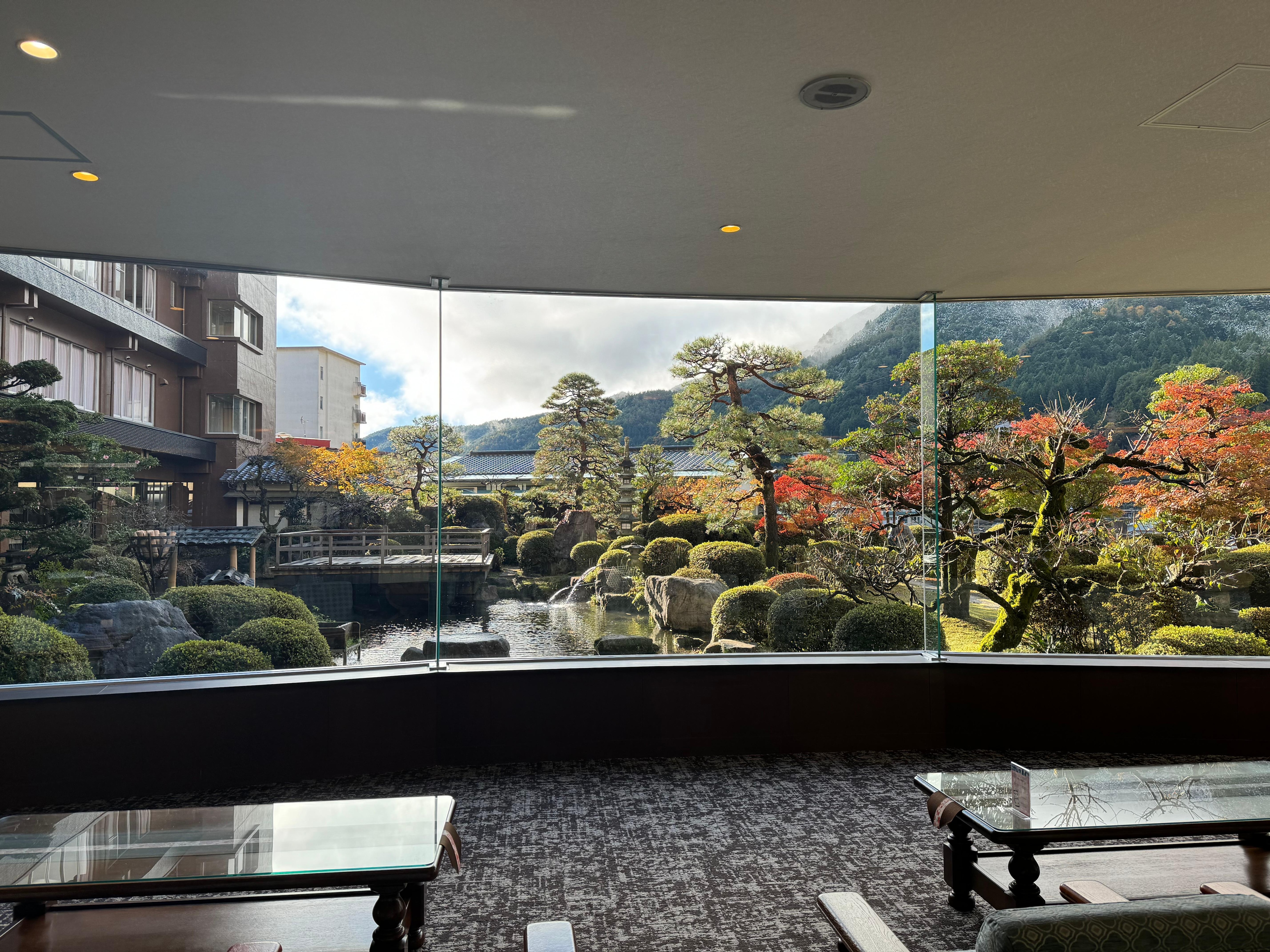 lobby view in late November