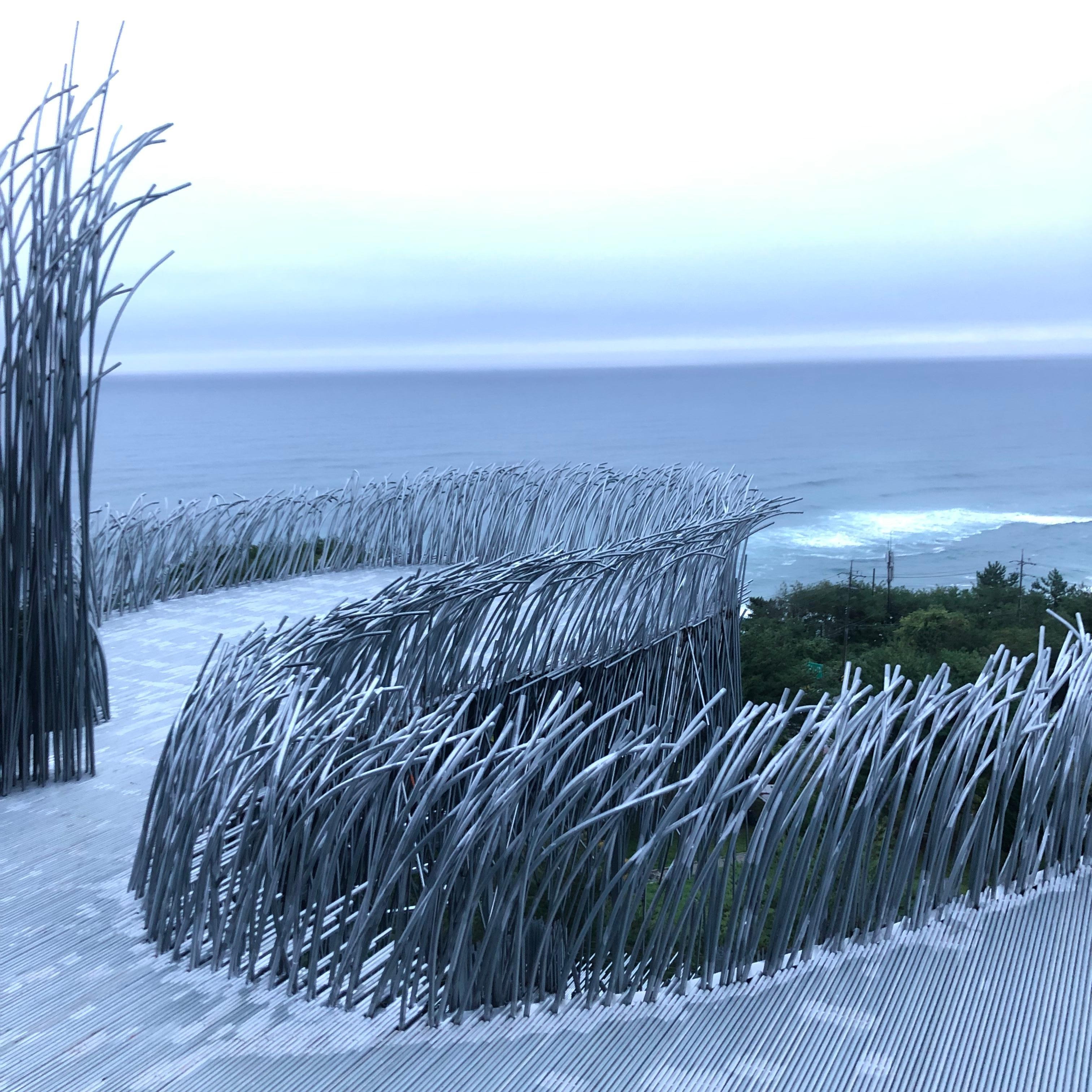 동해 바다를 품은 조각공원으로 가는 경로