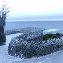 동해 바다를 품은 조각공원으로 가는 경로