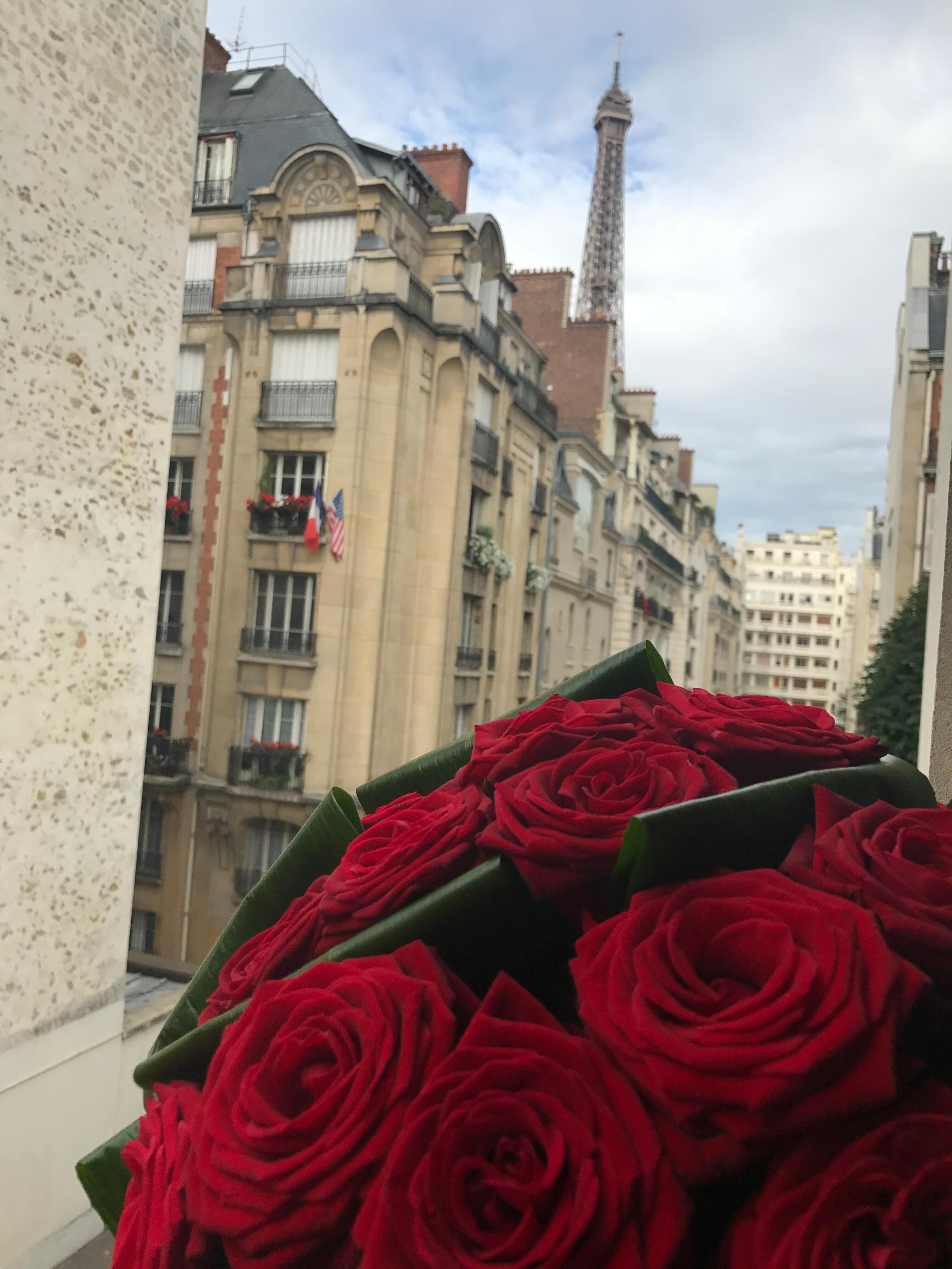 Gorgeous roses my husband ordered through the hotel