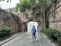 Arched gate to the hotel.