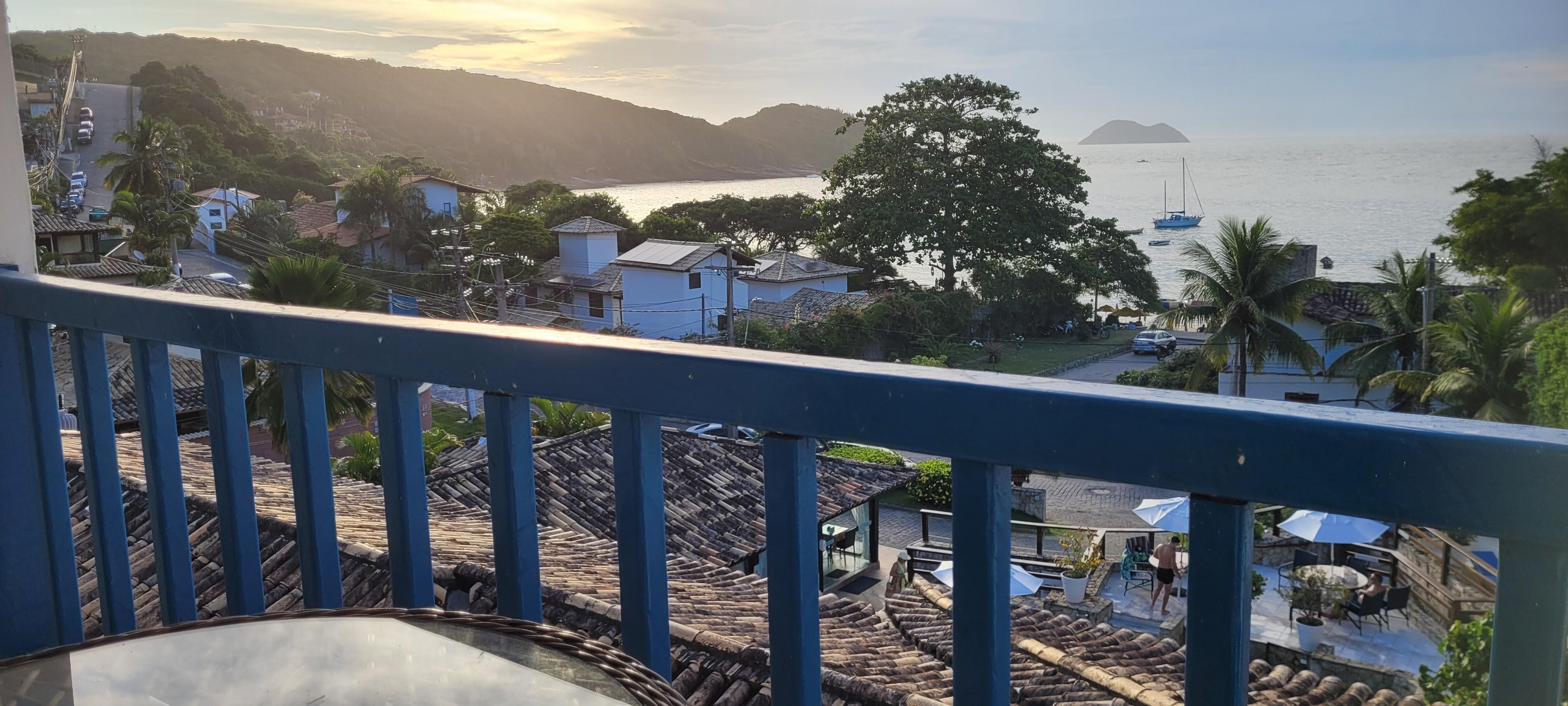 Por do sol visto da varanda