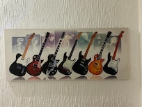 Some of the music memorabilia through the b&b