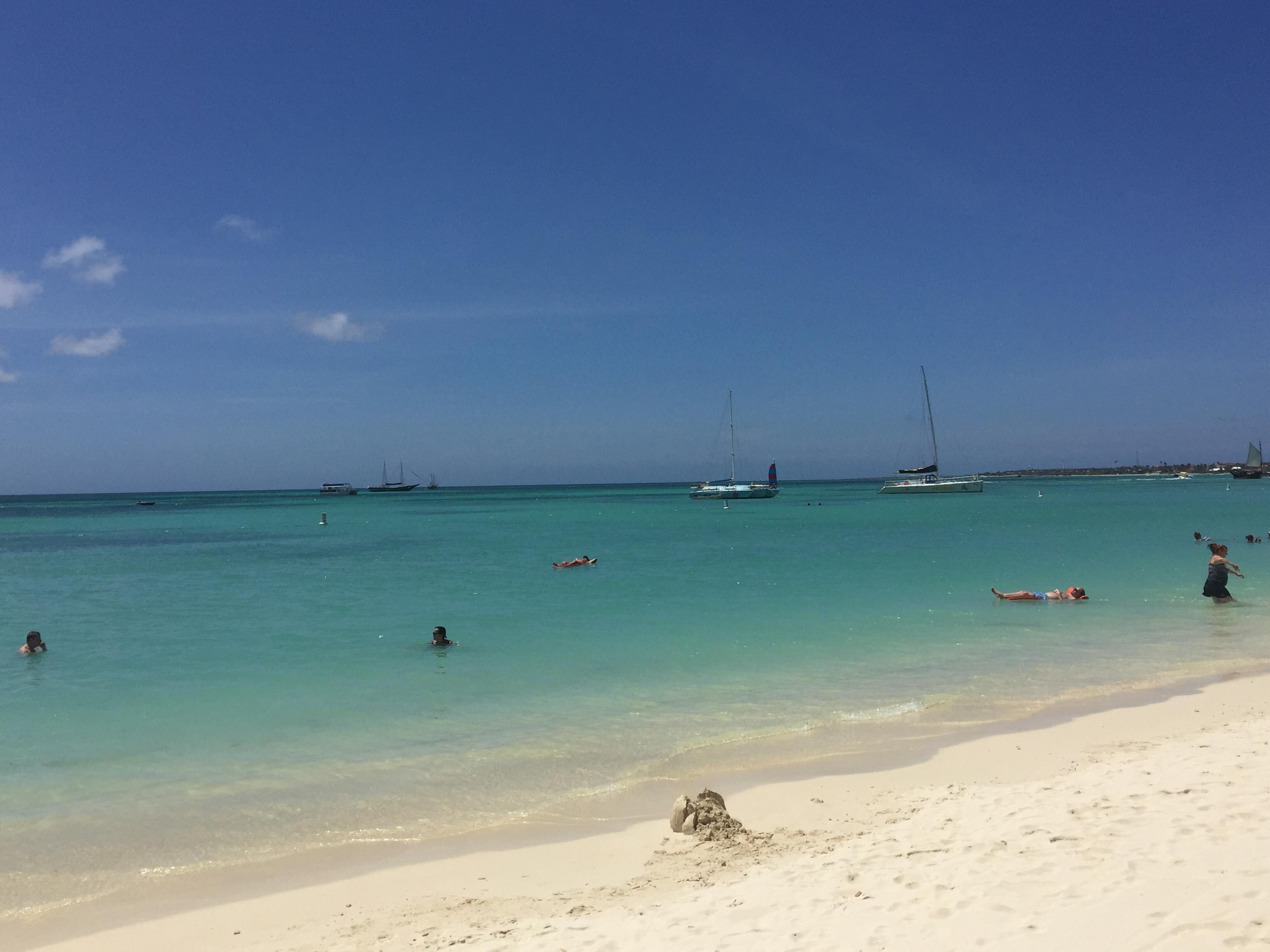 The beach ...
