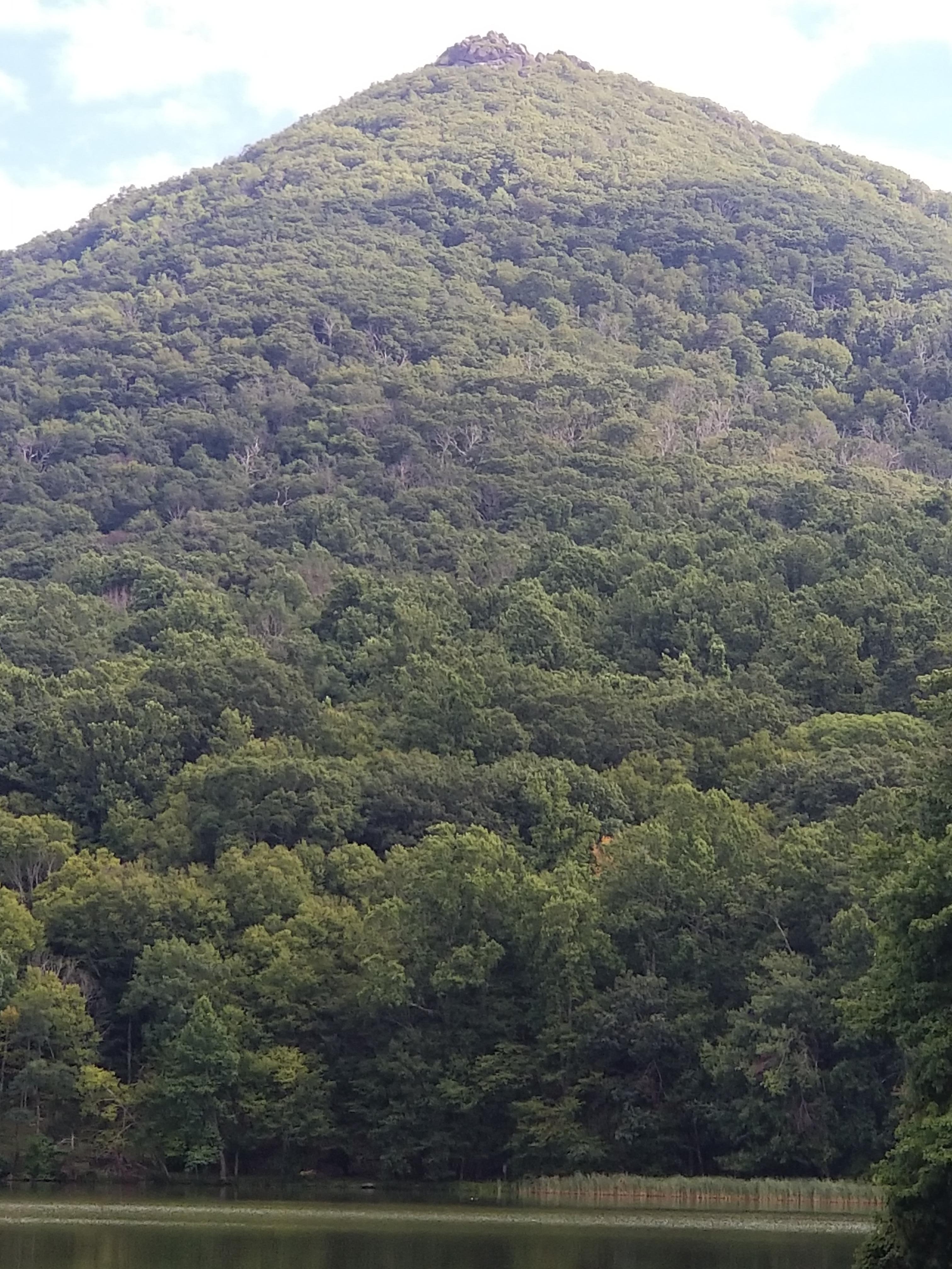 Sharp top mountain as seen from the lodge 
