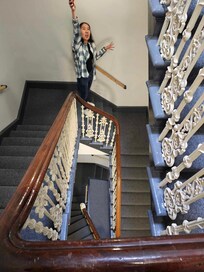 The Stairs you take to your room.