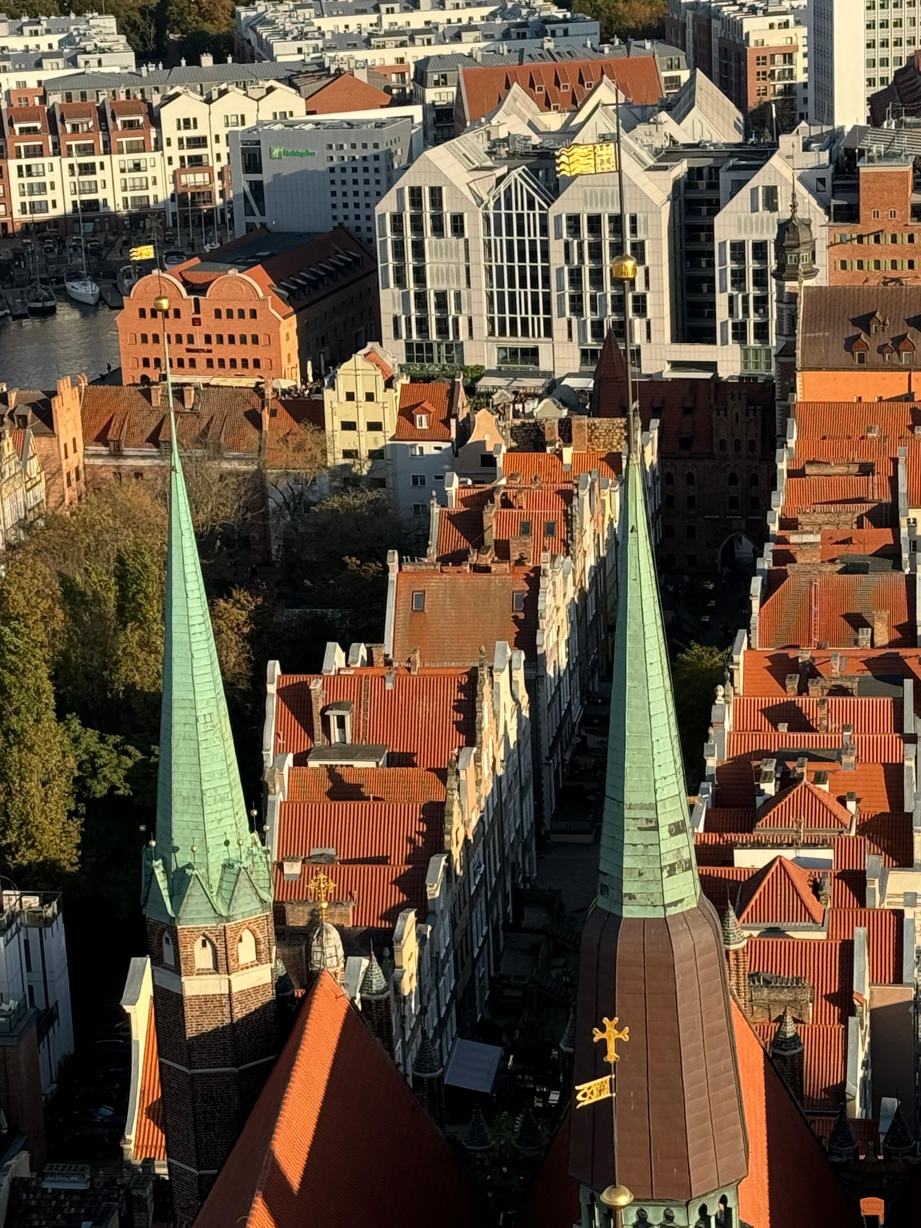 Atop tallest cathedral