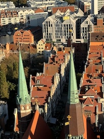 Atop tallest cathedral