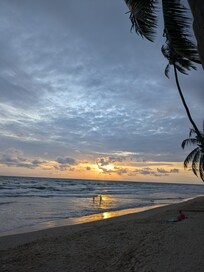 Sunset from pool area