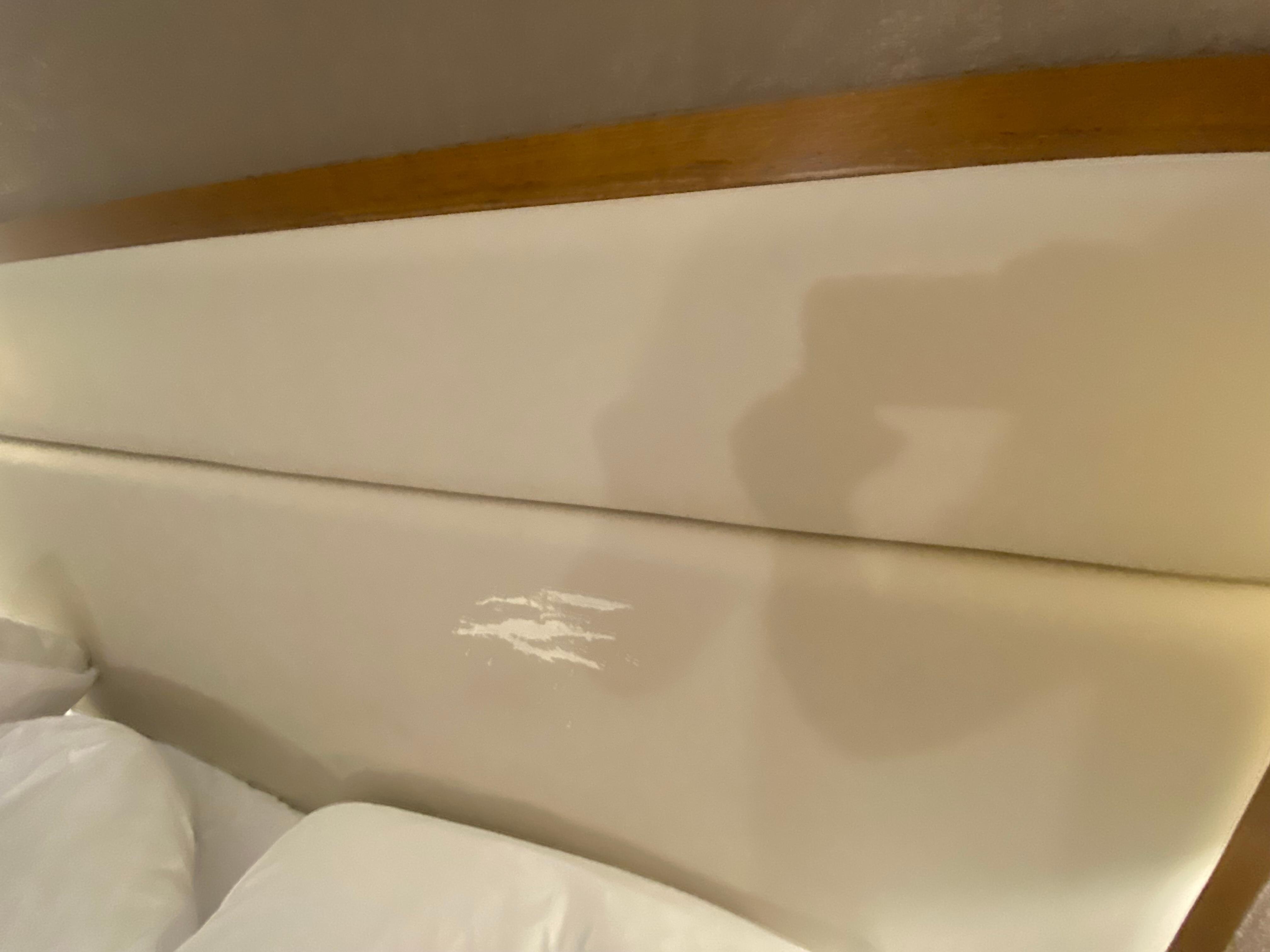 Damaged head board