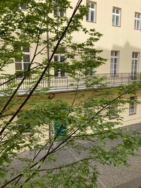 Vue sur la cours intérieure depuis le balcon