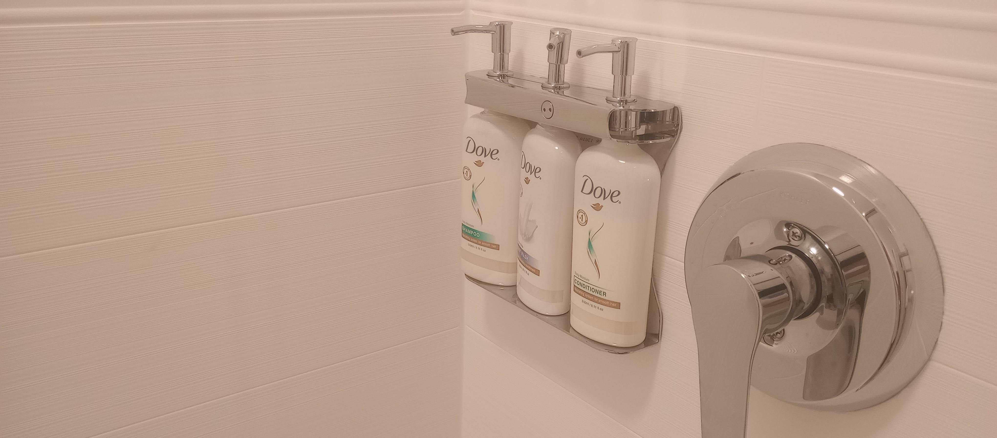 Dove body wash and shampoo 