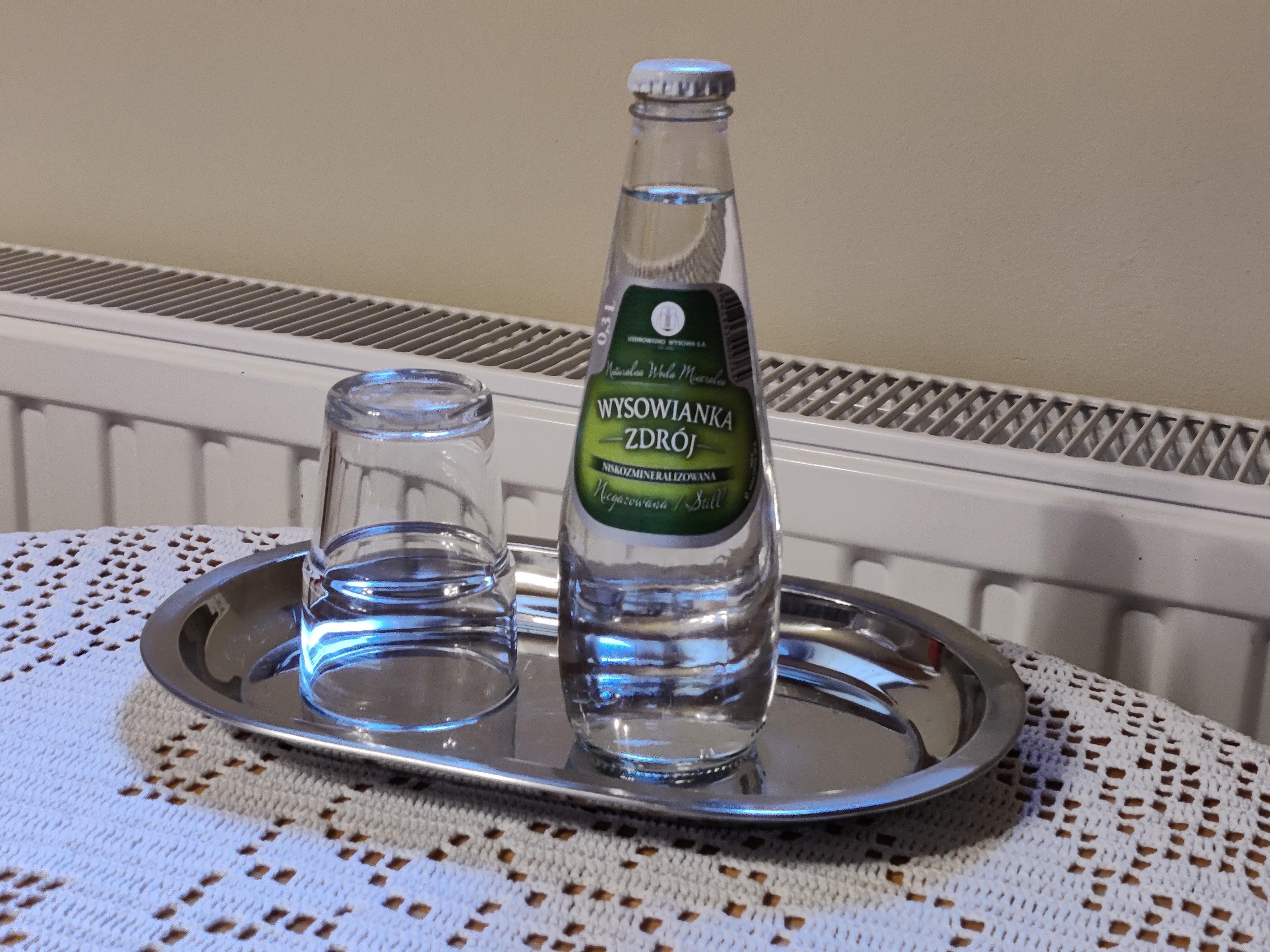 Complementary water in room