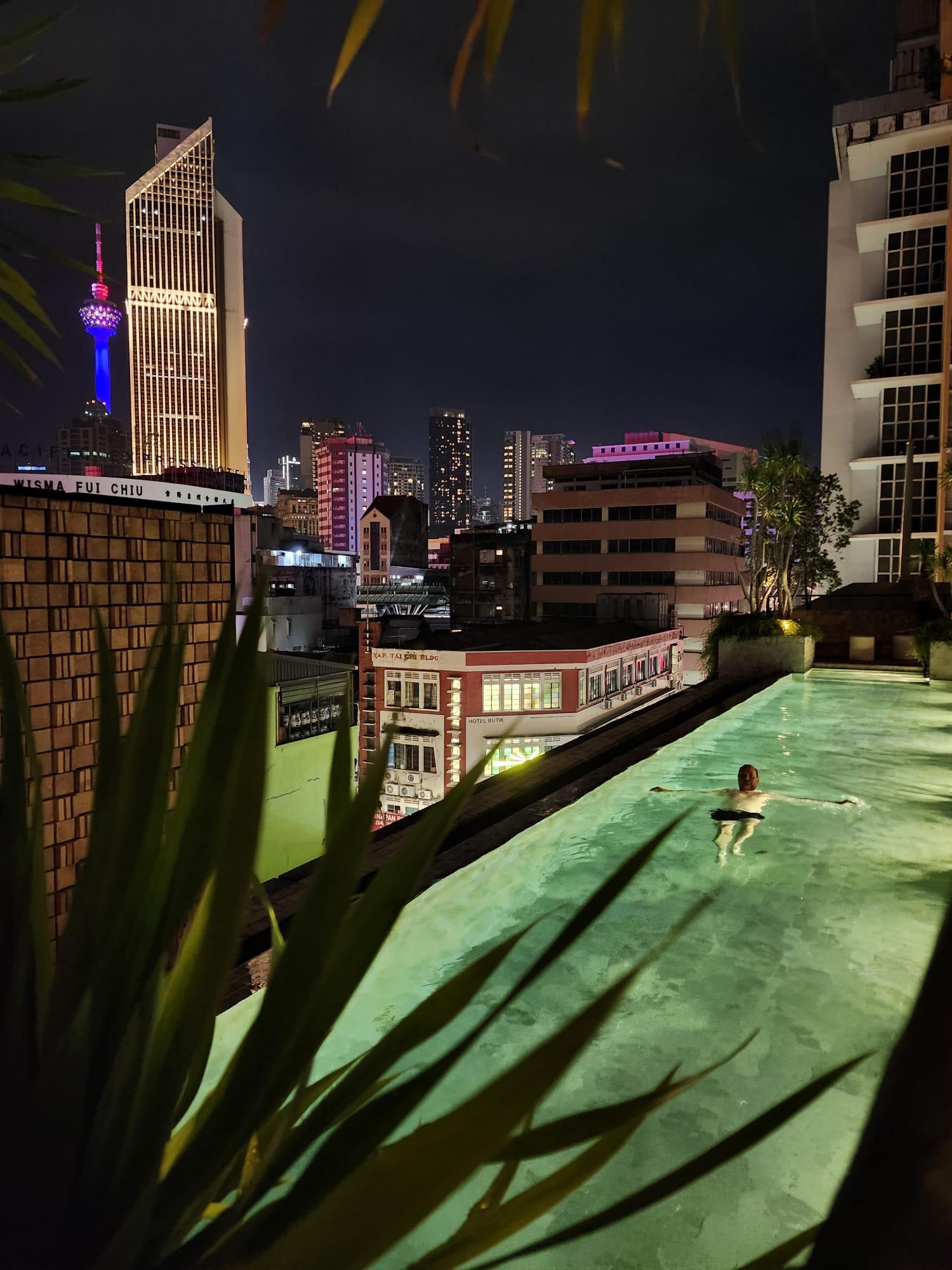 Rooftop infinity pool