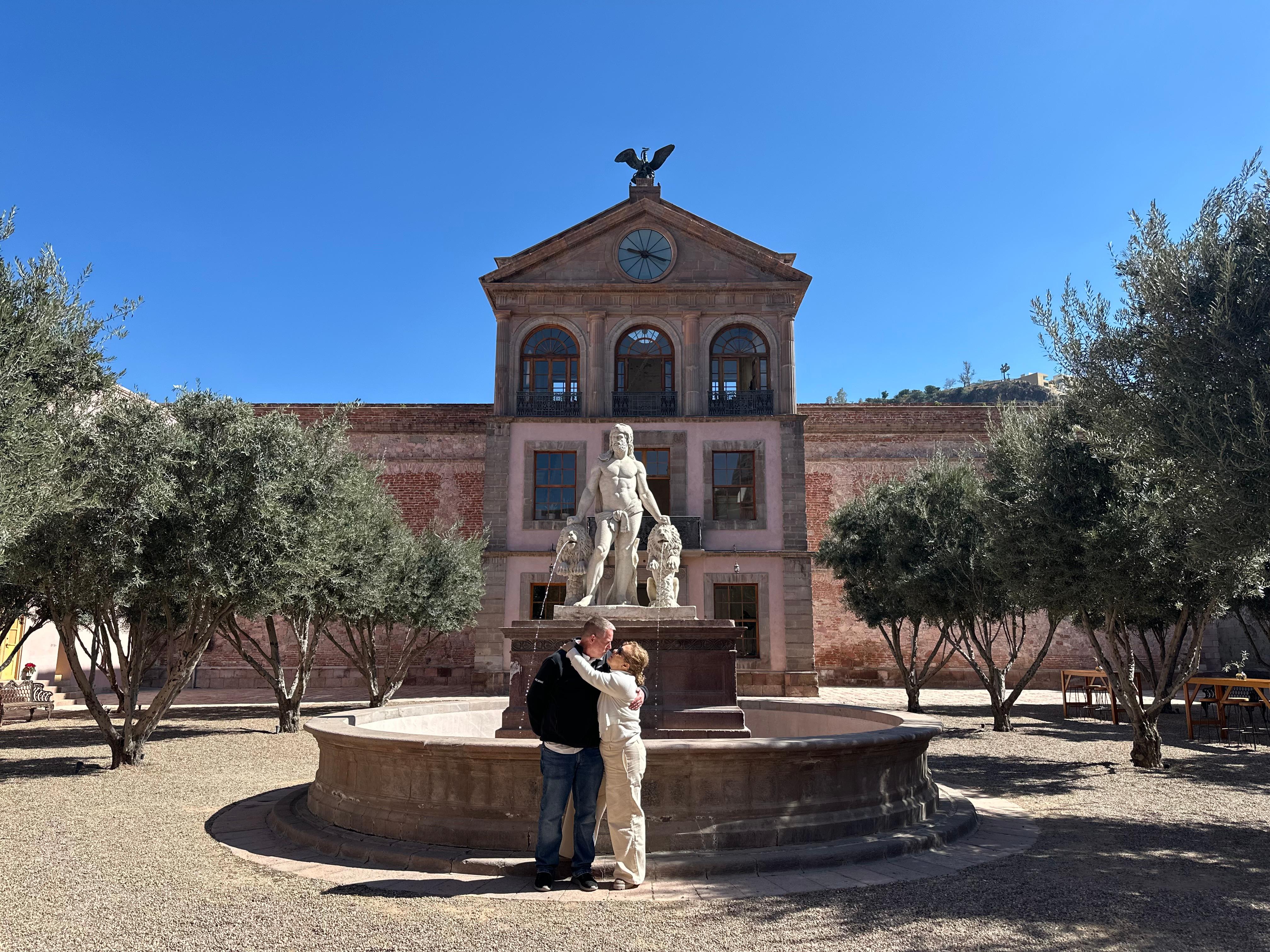 Photo in courtyard 