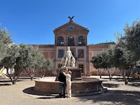 Photo in courtyard