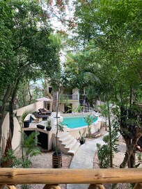 Pool and room view from 2nd floor