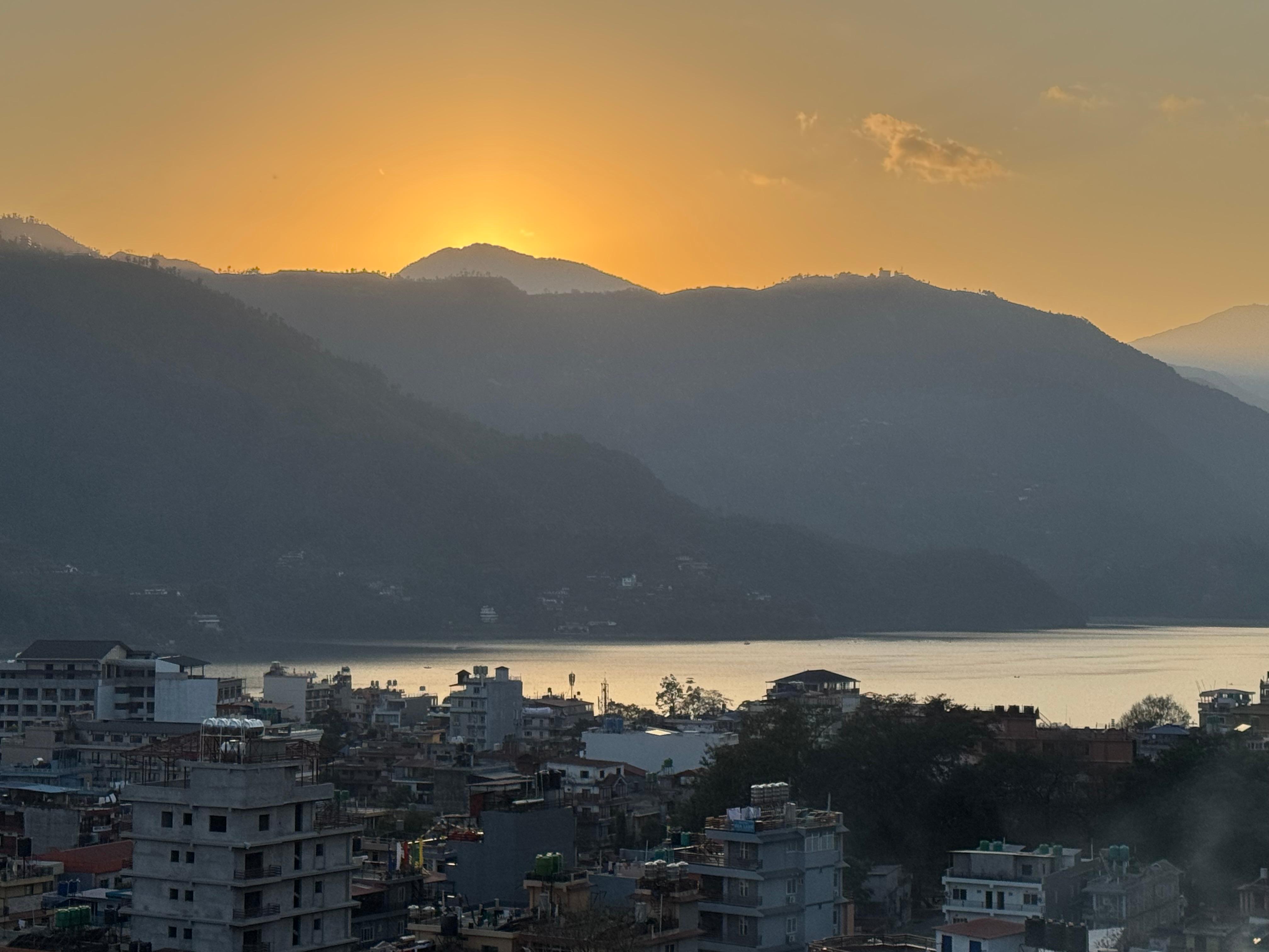 Sunset from the room balcony 