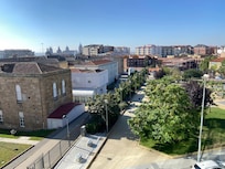 Vista panorâmica da janela do apartamento dando para o o centro histórico de Salamanca.