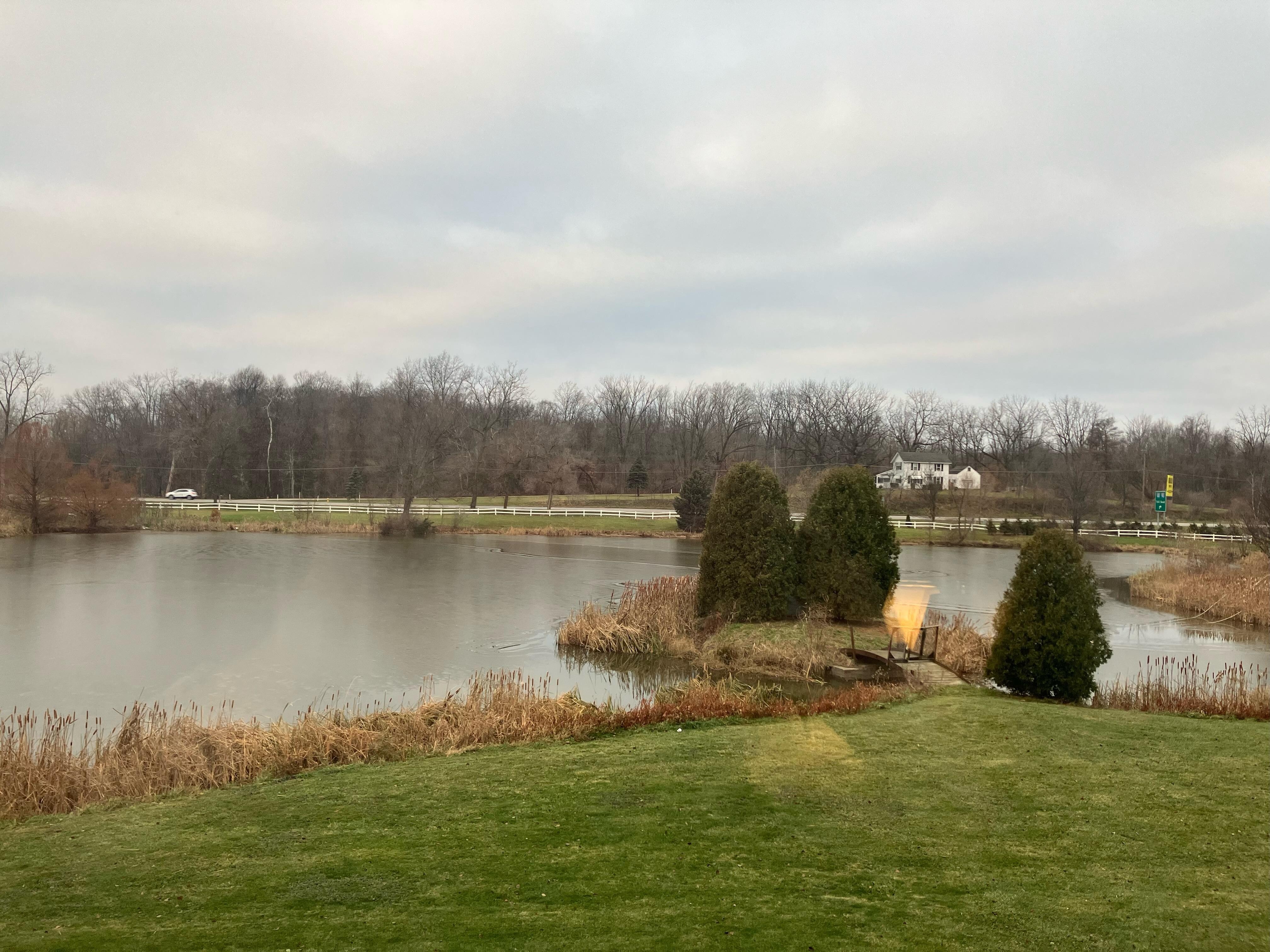 The view out odd numbered rooms. 