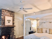 Luxury room with fireplace