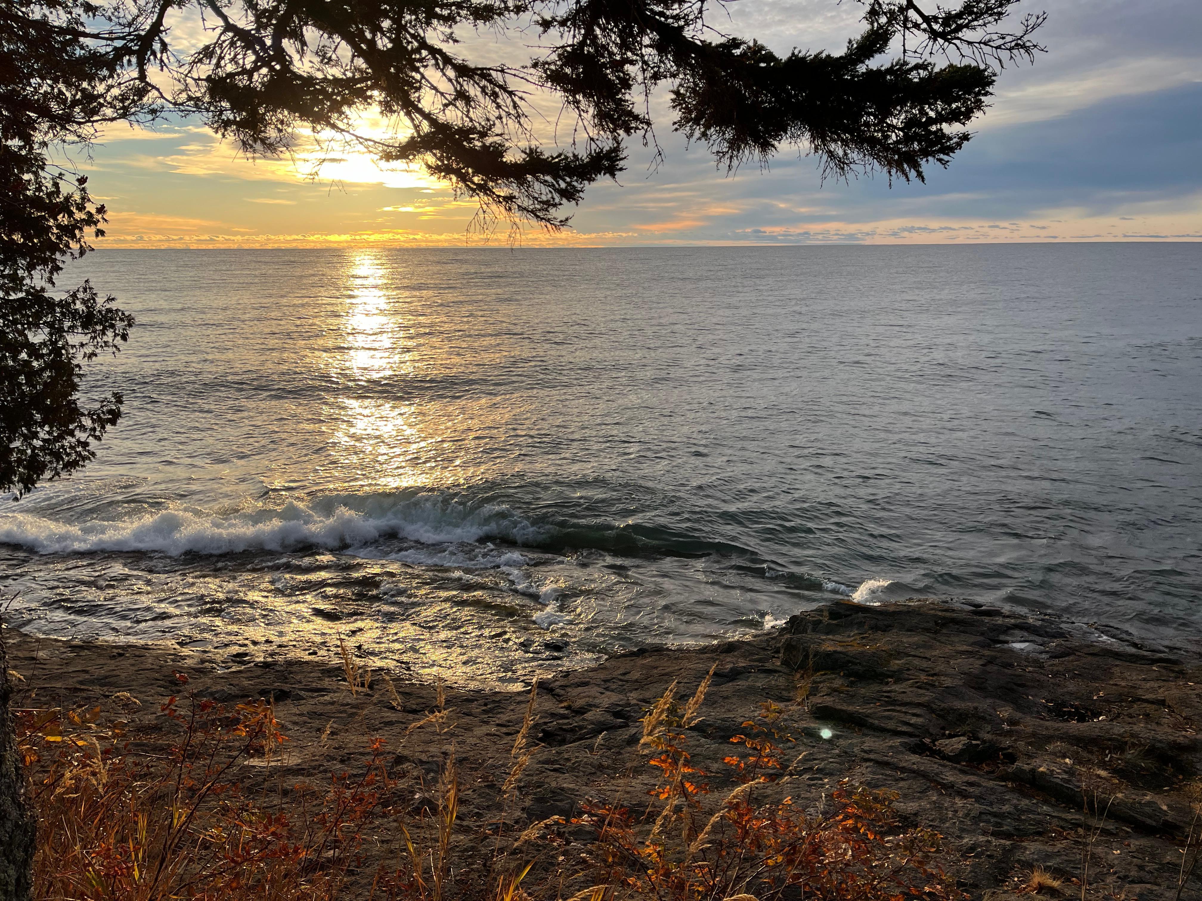 The beauty of Lake Superior as seen from our room!