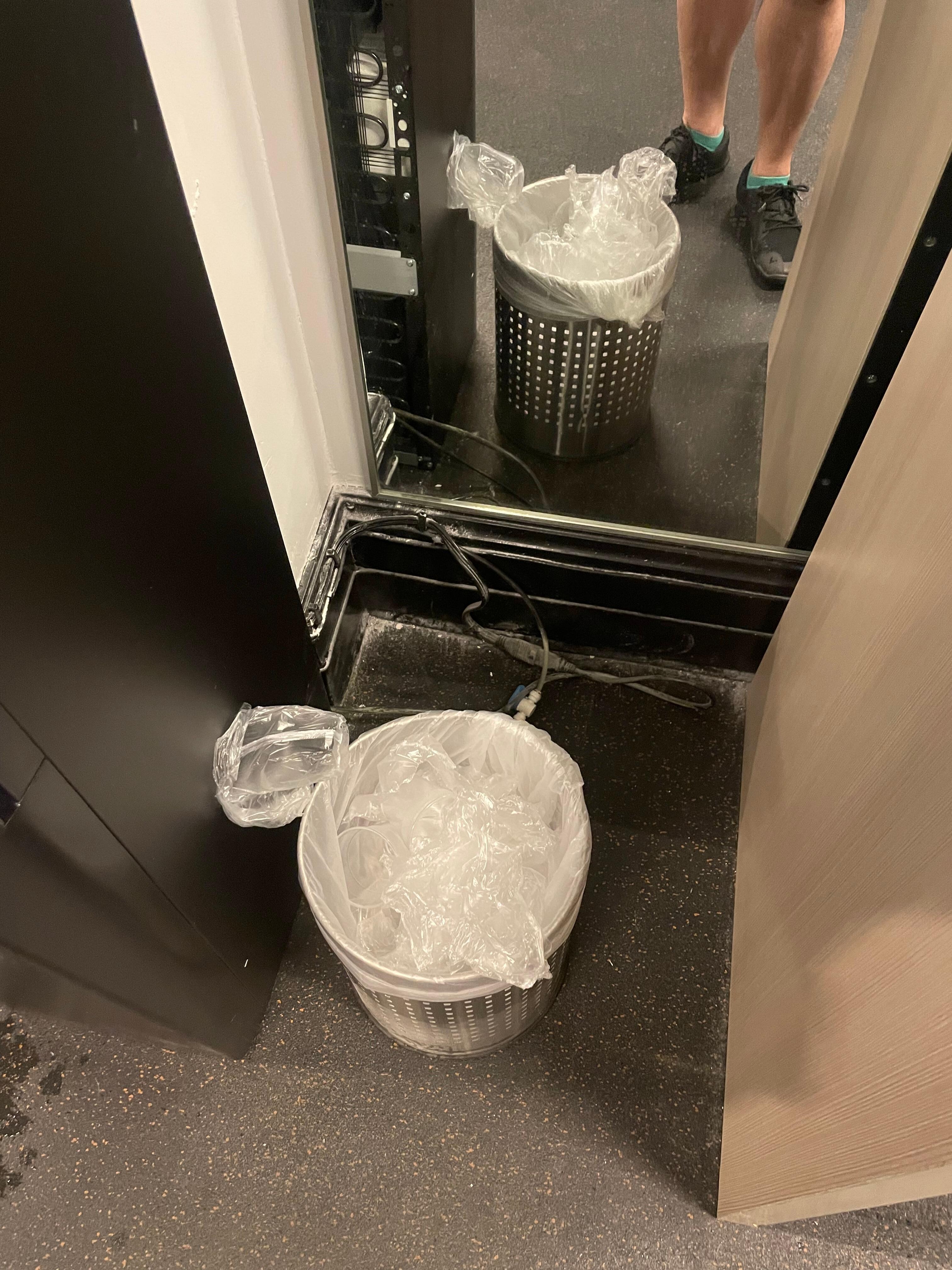 Gym… needed cleaning. Equipment was covered in dust. Exposed wiring clipped to the baseboard throughout the building.