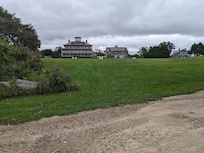 View from the road at the end of the property