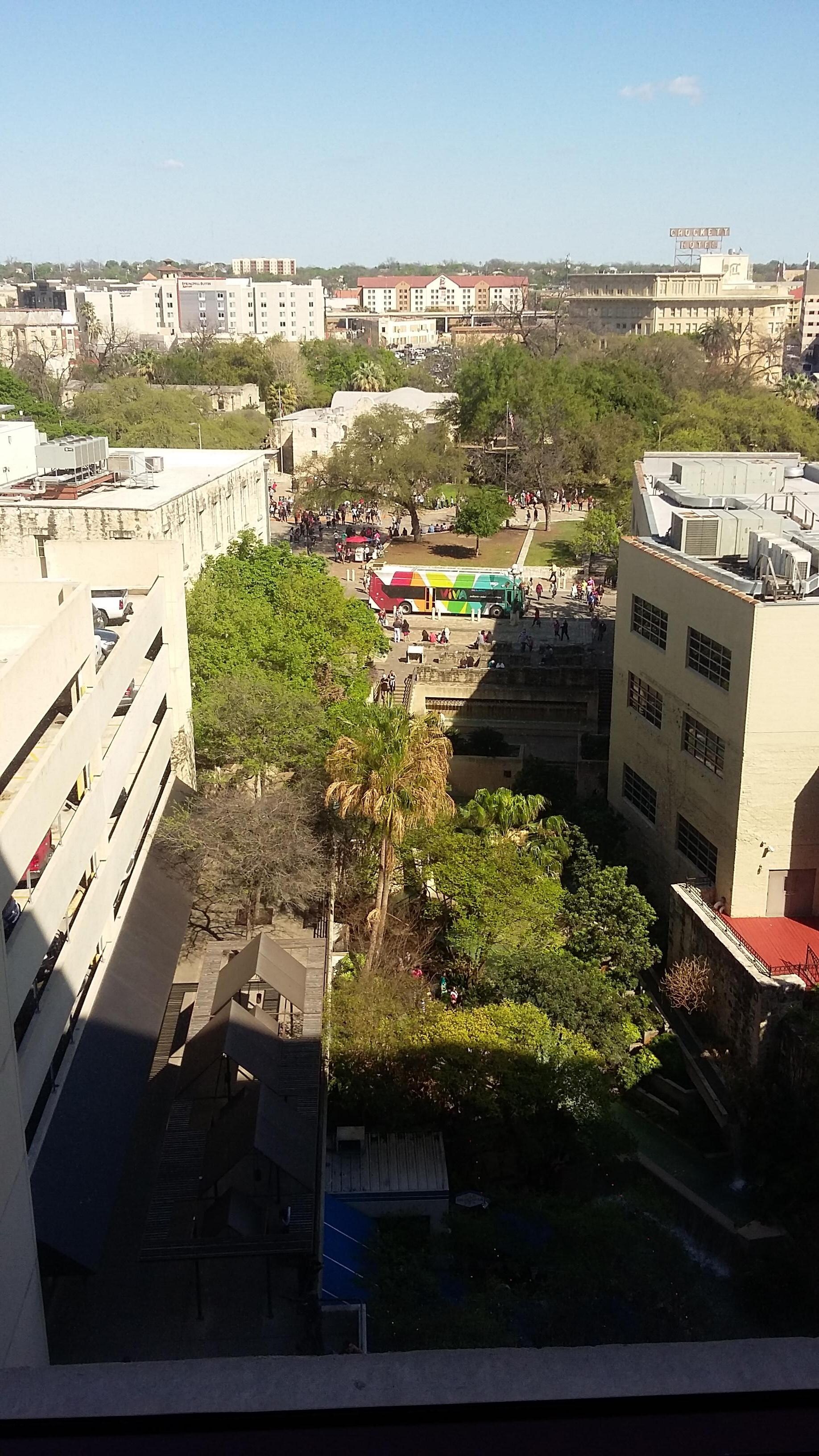 View of the Alamo from my room