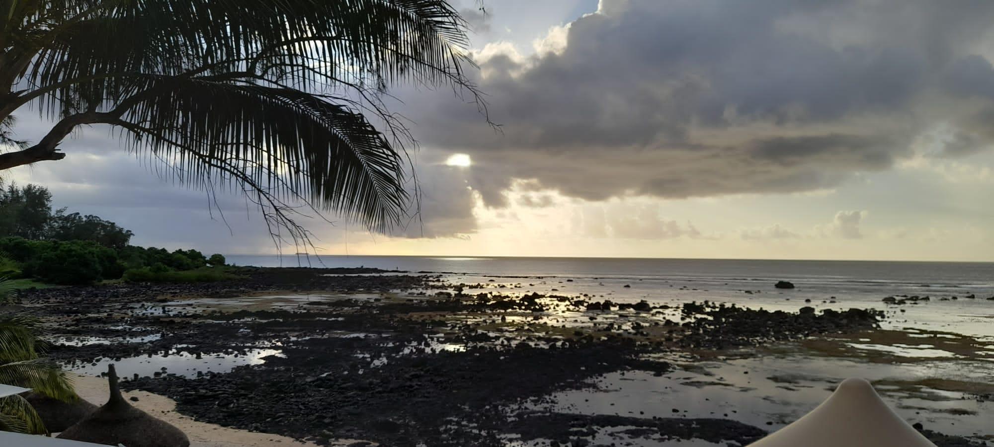 Evening view from the restaurant. 