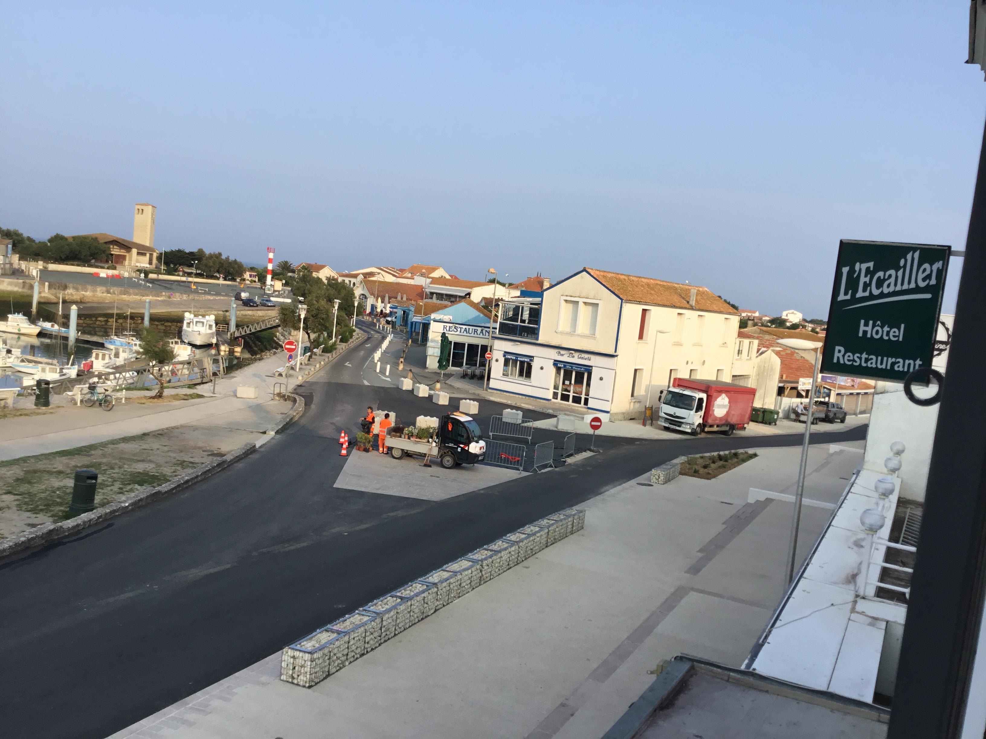 View along the street, newly landscaped