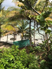View from hotel to beach