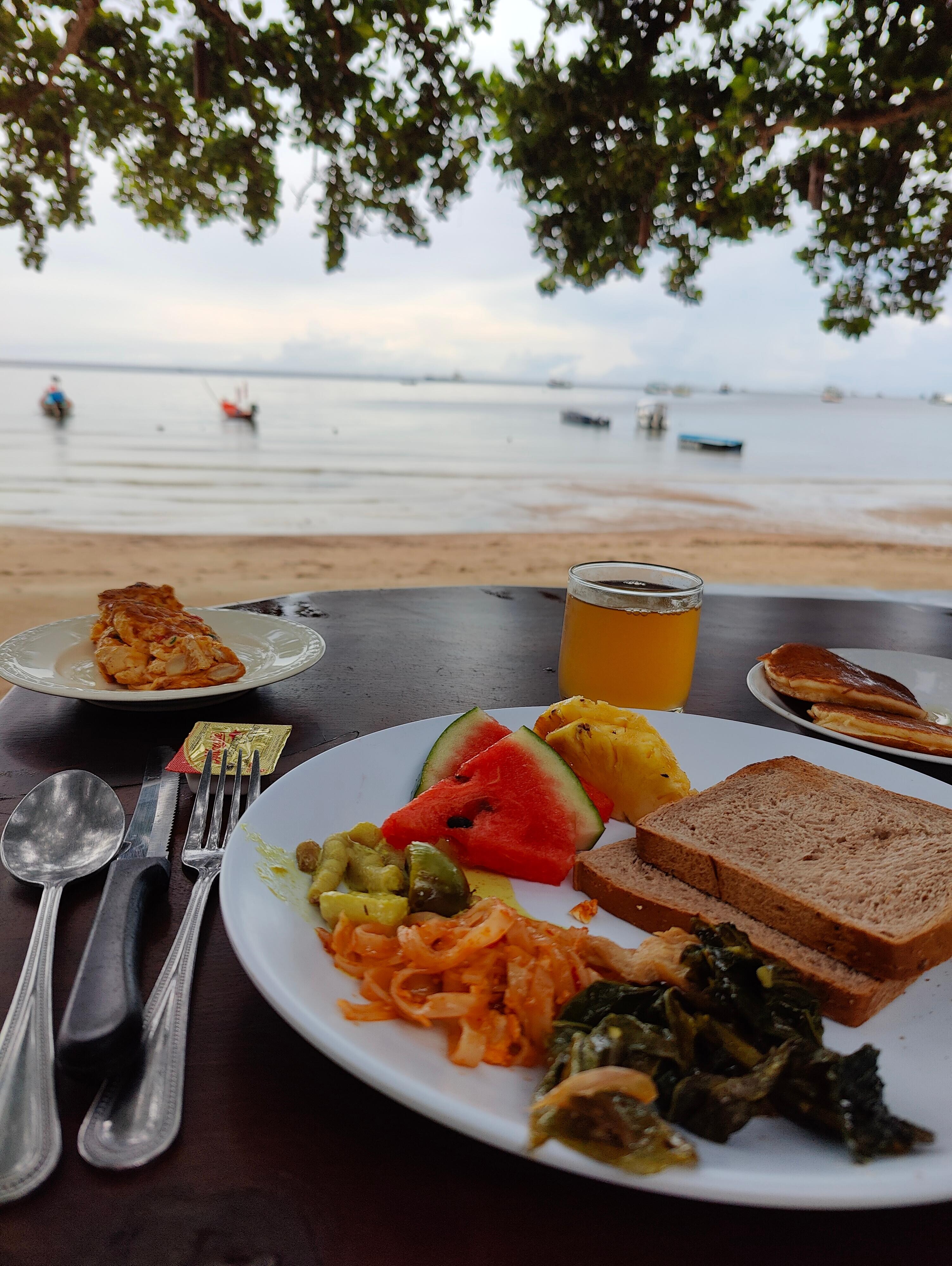 American breakfast at the 🏖️