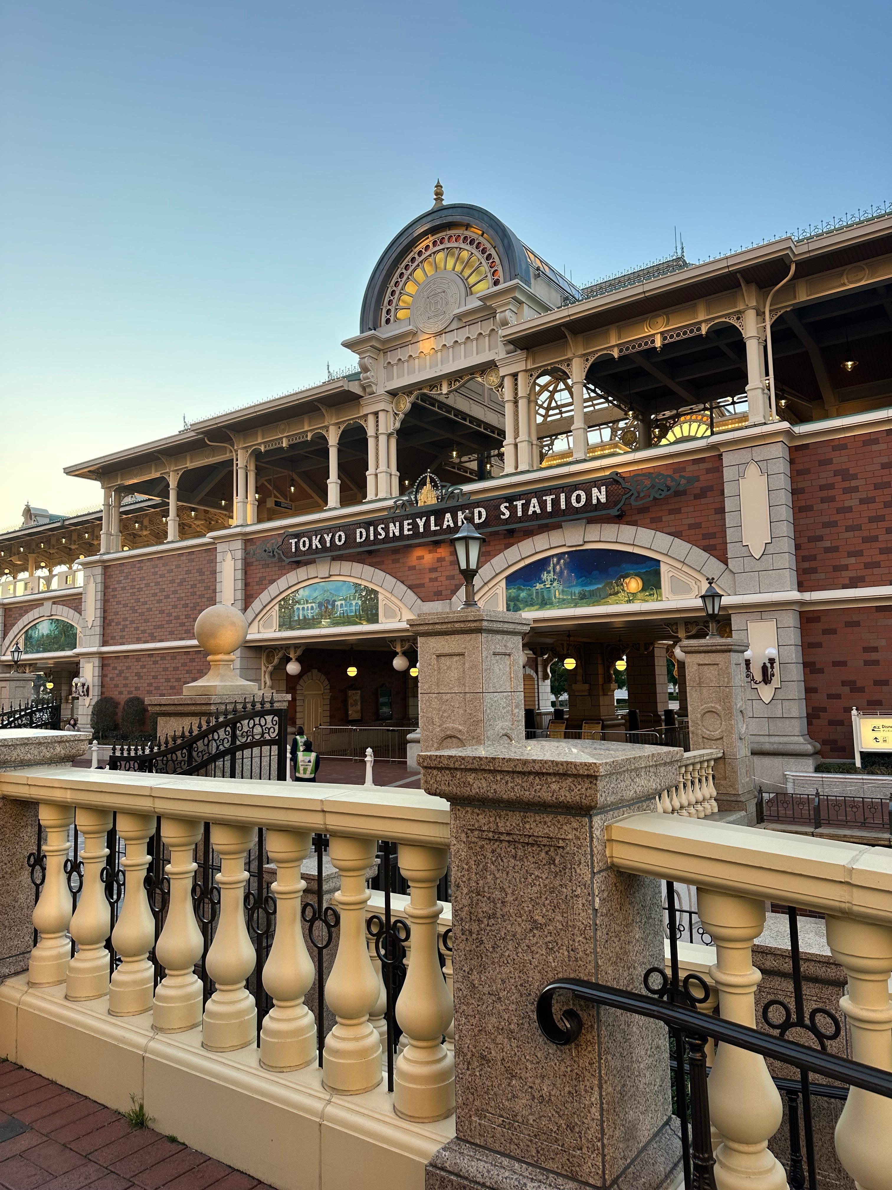 Security checkpoint and monorail station 