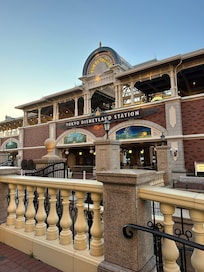 Security checkpoint and monorail station