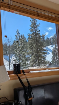 Enjoy the view and relax while watching kids play on the hill.