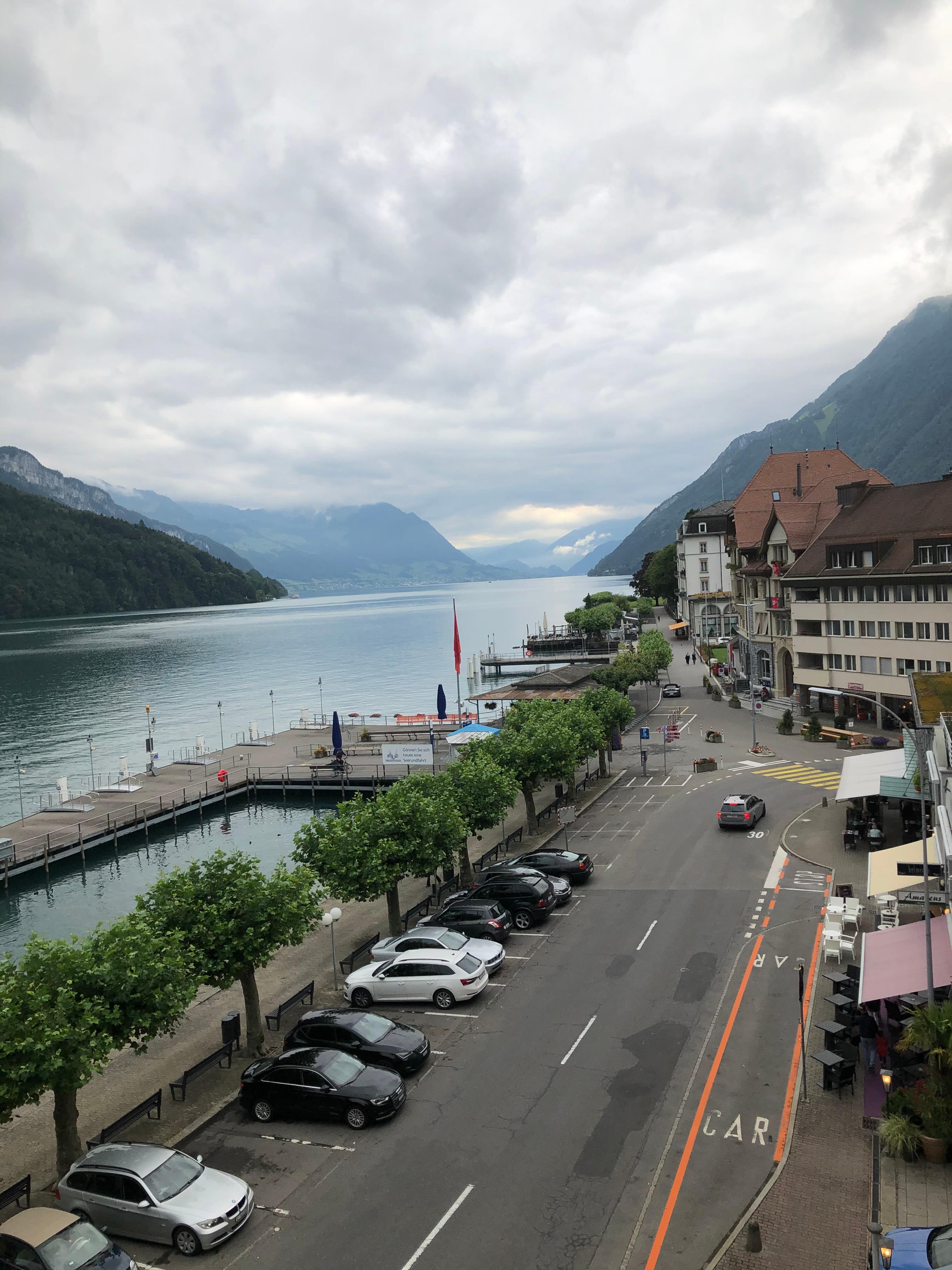 Aussicht vom Balkon