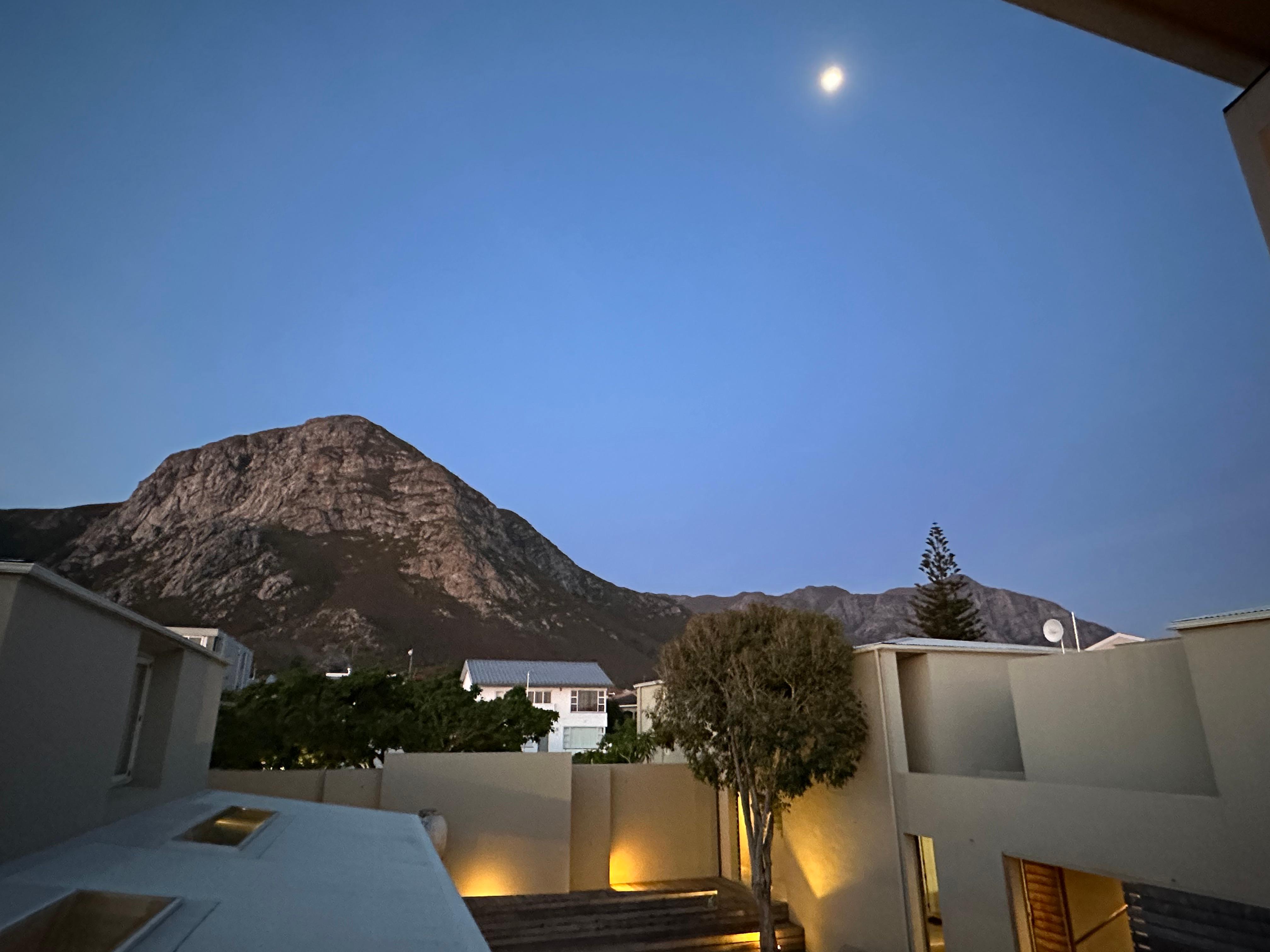 View of the mountain from our room