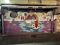 Nearby mural