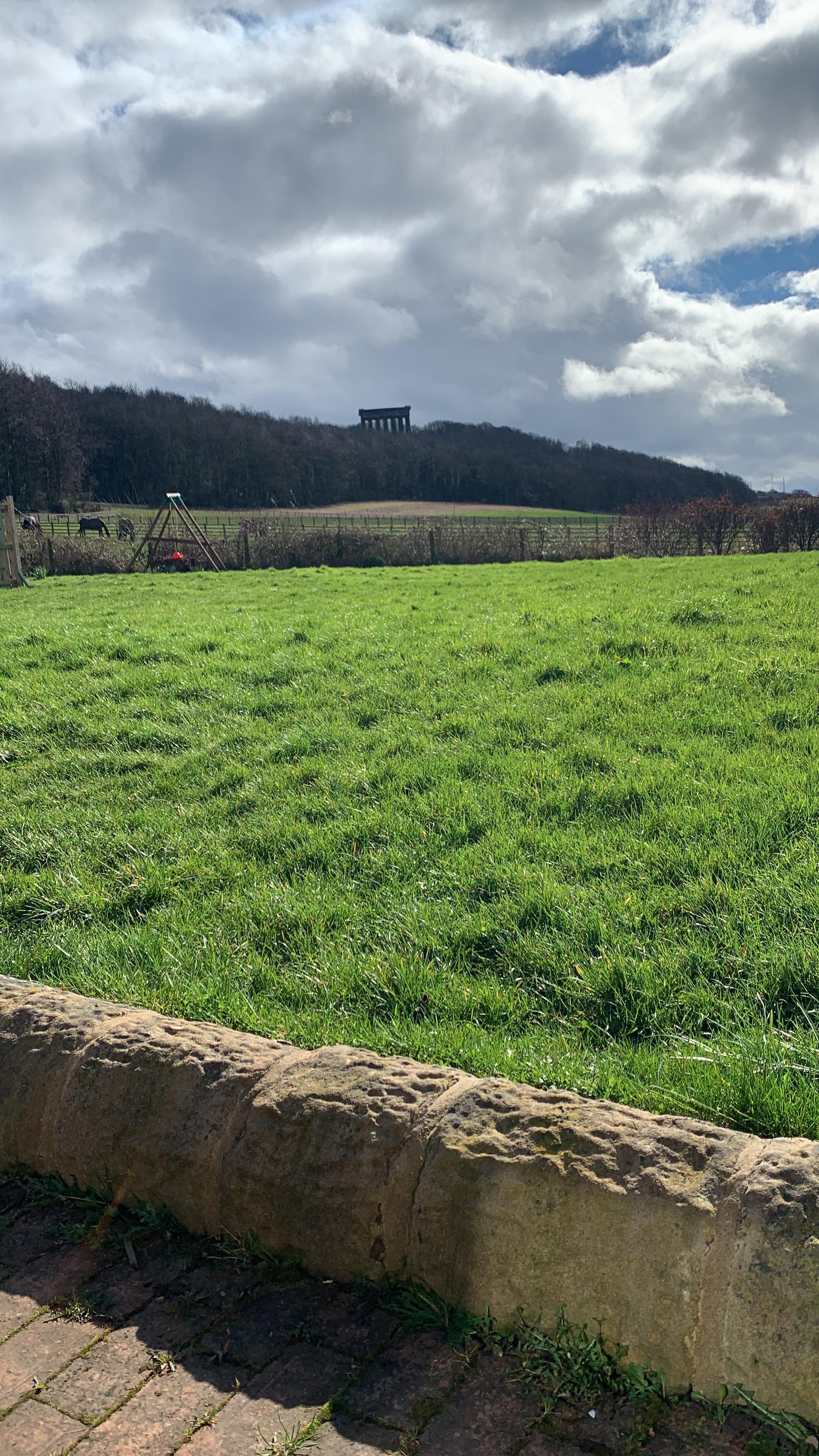 View from the garden of penshaw monument 