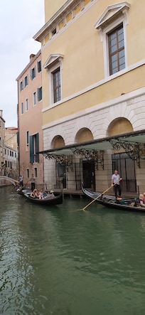 The back entrance, entry by boat.