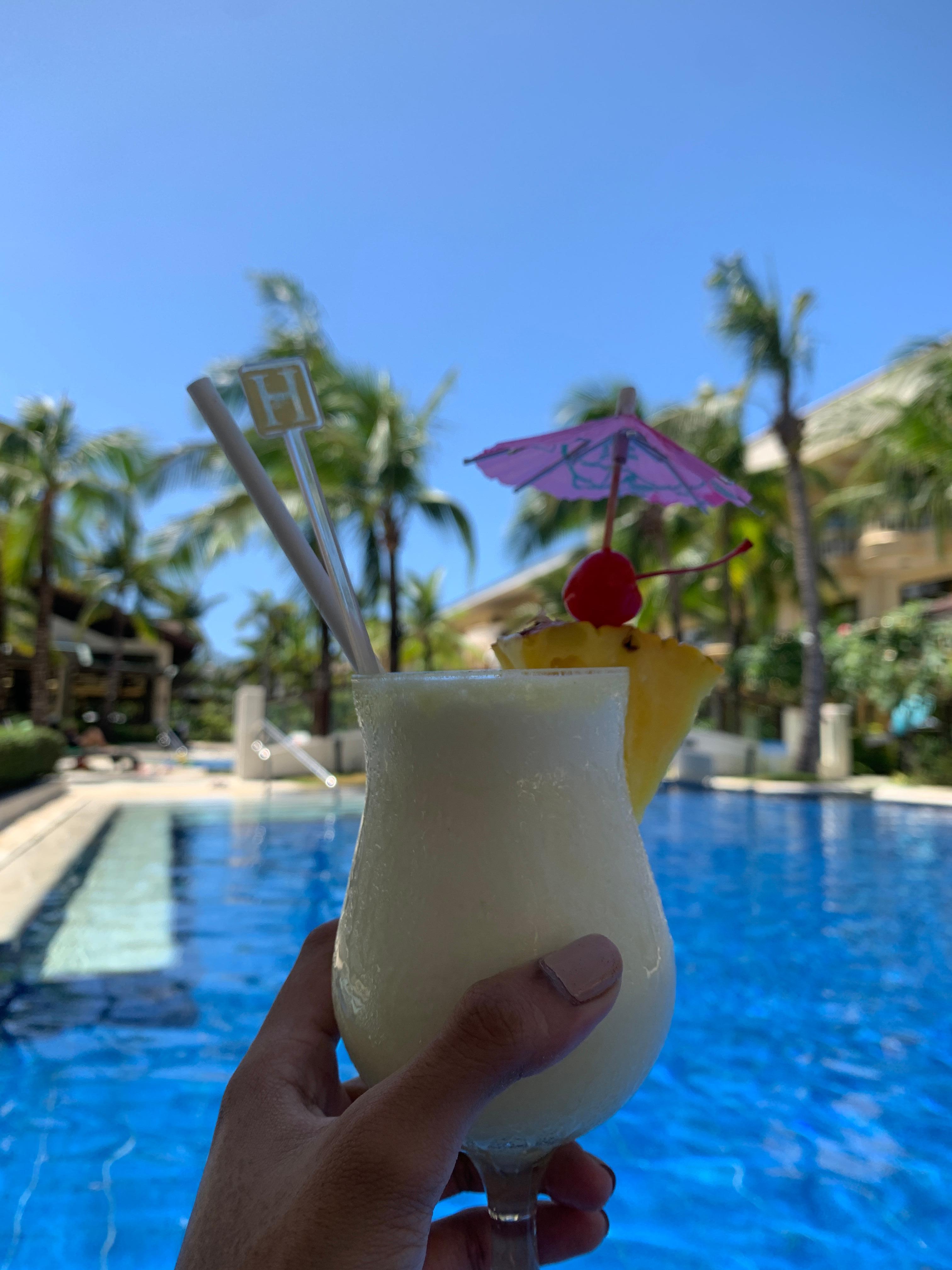 Piña Colada at the pool bar