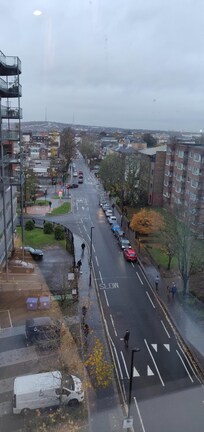 Udsigten fra vores værelse på 5.sal 👍